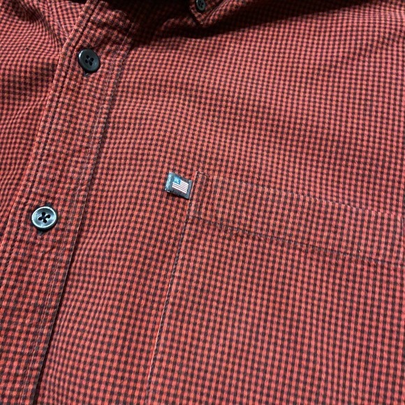 Polo Jeans Company Black Label Vintage Red Black Checkered Shirt Men's Size XL - Picture 4 of 8